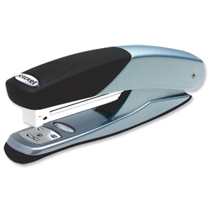 Rexel Stapler Torador Full Strip Metal Rubber Base Punches 25 Sheets Silver-Black Ref 2101202