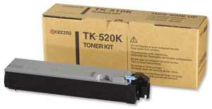 Kyocera TK-520K Laser Toner Cartridge Page Life 6000pp Black Ref 1T02HJ0EU0