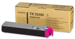 Kyocera Laser Toner Cartridge Page Life 4000pp Magenta Ref TK520M