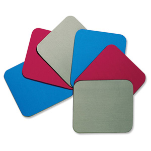 Fellowes Economy Mousepad Rubber Sponge backing and Non-slip Base Red Ref 29701
