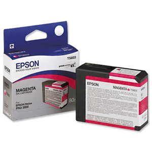 Epson Inkjet Cartridge 80ml Magenta [for Stylus color Pro 3800] Ref T580300