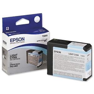 Epson Inkjet Cartridge 80ml Light Cyan [for Stylus color Pro 3800] Ref T580500