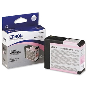 Epson Inkjet Cartridge 80ml Light Magenta [for Stylus color Pro 3800] Ref T580600