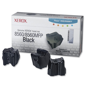 Xerox Ink Sticks Solid Black [for Phaser 8560/8560MFP] Ref 108R00726 [Pack 3]