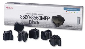 Xerox Ink Sticks Solid Page Life 6800pp Black [for 8560MFP 8560] Ref 108R00727 [Pack 6]