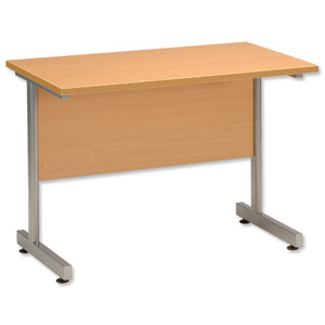Influx Rectangular Return Desk W1000xD600xH720mm Beech