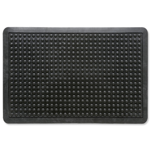 Mat Rubber Anti Fatigue Textured Anti Slip Bevelled Edge 610x910mm Bubble Pattern
