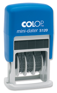 Colop S120 Mini Dater Stamp Self-Inking 12 Years Imprint 20x3.8mm Black Ref 14520000