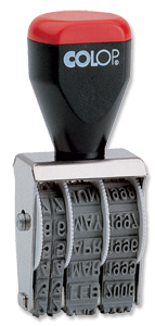 Colop 04000 Date Stamp in Blister 12 years Imprint 26x4mm Ref 42004200