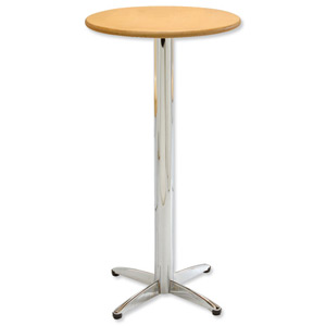 Sonix Roma Bistro Bar Table D600xH1100mm Beech Ref PS9211