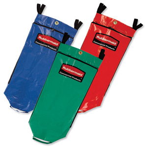 Rubbermaid Recycling Bag Combo Zippered Side Access 113L 1 Each of Red Blue Green Ref 9T93-01 [Pack 3]