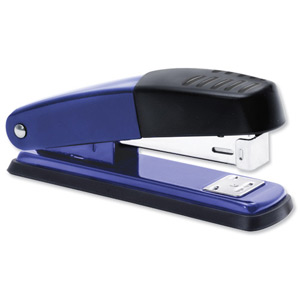5 Star Stapler Half Strip Metal Top and Base Top Loading Capacity 20 Sheets Blue-Black Ref 918753