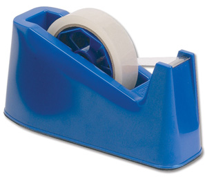 5 Star Tape Dispenser Desk Weighted Non-slip Capacity 25mm Width Blue Ref 920144