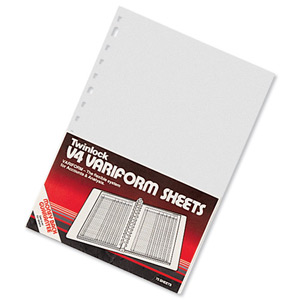 Twinlock V4 Variform 4 Column Cash Sheets Ref 75930 [Pack 75]